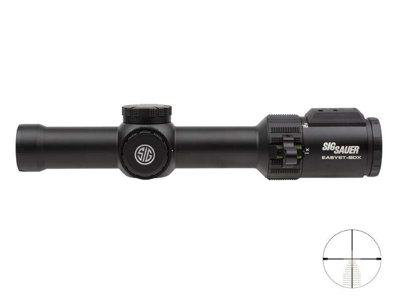 Scopes Sig Sauer Ready Series EASY6TBDX SCOPE 1-6X24MM 30MM SFP BDX-R2 LEVELPLEX MRAD ADJ BLACK